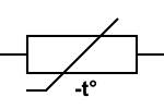 NTC thermistor IEC international symbol